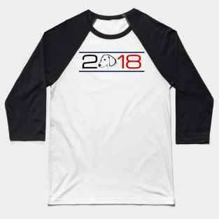 Dog Short New 2018 Canine Year - Adult Youth Design Baseball T-Shirt